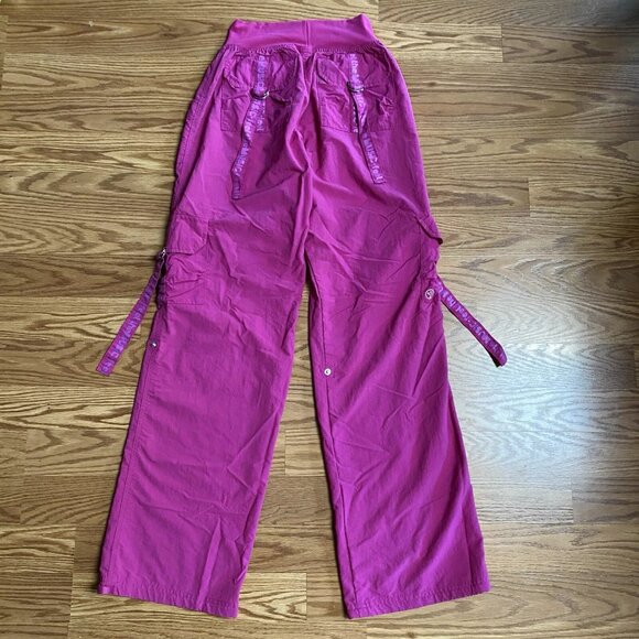 ZUMBA Pants Convertible Capri Dance Fitness Elite Wear Womens Small Hot Pink M - Picture 4 of 12